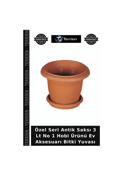 Özel Seri Antik Saksı 3 Lt No 1 Hobi Ürünü Ev Aksesuarı Bitki Yuvası