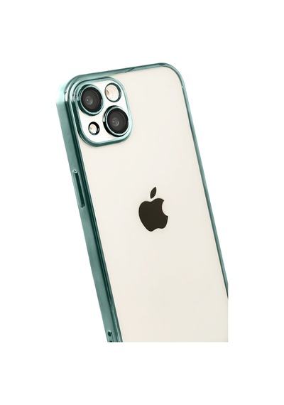 Apple iPhone  Uyumlu,  15 Razer Lensli Silikon - Yeşil