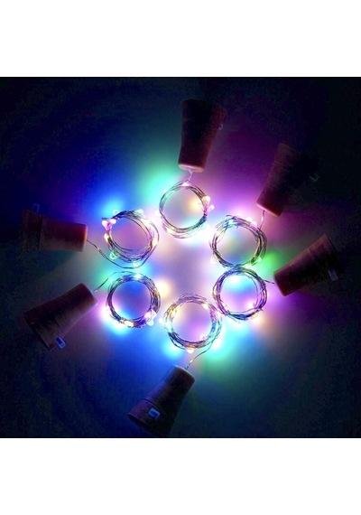 6'li Paket Güneş Enerjili Şarap Şişesi Işıkları, 20 Led Su Geçirmez Bakır Mantar Güneş Işığı Düğün, N Diğer