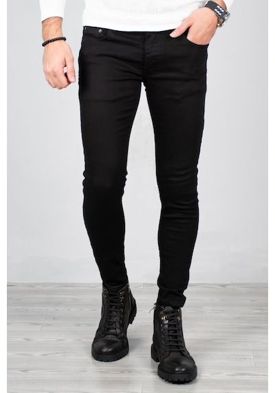Deepsea Siyah Skinny Kesim Erkek Kot Pantolon 2004157 Siyah