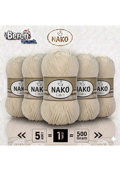Colico-kum-3777- 5'li Paket - 100gr/240m - El Örgü İpi - Amigurimi-hırka- Kazak- Şal-bebek İpi