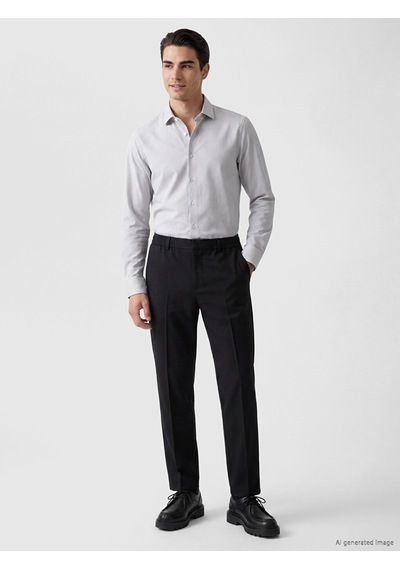 Lcw Busıness Gri Slim Fit Armürlü Erkek Gömlek
