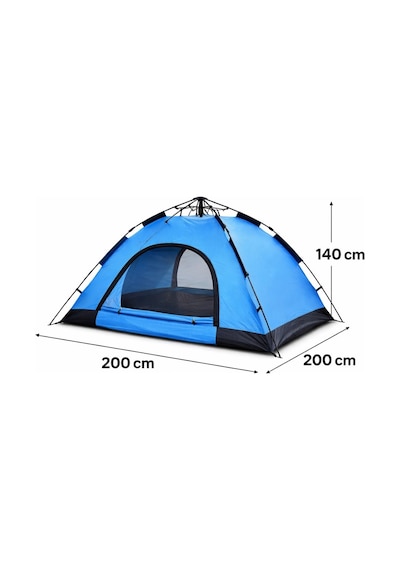 Büro Ev Ofis Kamp Keyfi İçin 200x200x140cm 3kişilik Otomatik Kurulum Çift Katman Doğa Çadırı Diğer