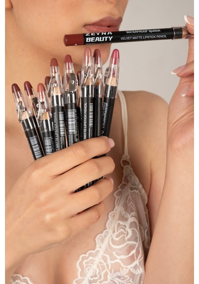 12'li Nude Dudak Kalemi Seti Kalın Jumbo Lip Liner Mat Dudak Kalemi Kalemtraşlı Çok Renkli - 685089178 Diğer