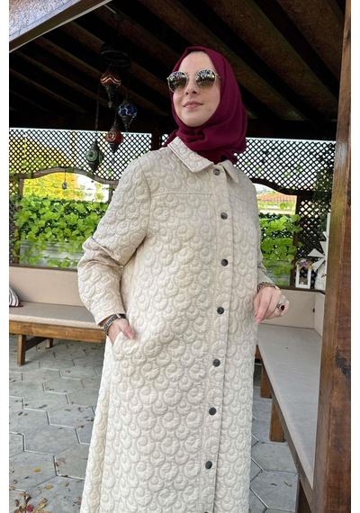 Rabia Şamlı Capitone Kap Ekru Normal