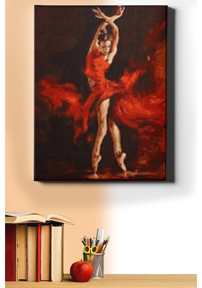 Webstyle Sayılarla Boyama Seti Kasnaklı Latin Dansı 50 X 65 Cm