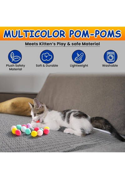 Kedi Oyun Tabancası İnteraktif - Peluş Toplarla Eğlenceli Oyun Zamanı, Ekstra Peluş Toplar Garantili