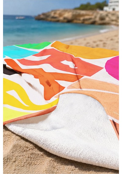 Yazılı Renkli Modern Plaj Havlusu - Tipografik Neon Gradient Tasarım Hızlı Kuruyan Mikrofiber Havlu Dalgın Karamel Yazılı Renkli Modern Plaj Havlusu - Tipografik Neon Gradient Tasarım Hızlı Kuruyan Mikrofiber Havlu Dalgın Karamel