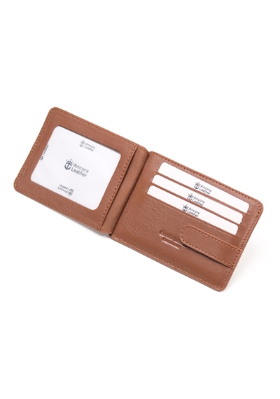 Ancora Leather Hakiki Deri-minimal Tasarım Kartlık-26205-kişiye Özel İsim Baskılı Taba