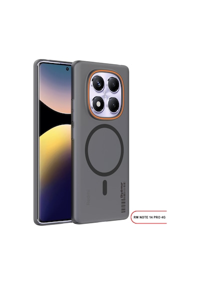 Redmi Note 14 Pro 4g Magsafe Uyumlu Mat Sert Klein Kılıf Siyah