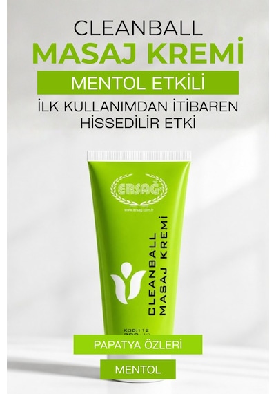 Ersağ Cleanball Masaj Kremi  200 ML