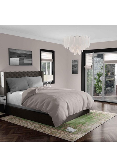 Kaymaz Taban Yıkanabilir Halı Mutfak, Salon, Yatak Odası İçin Modern Dijital Baskı Halı Slnhalı55 - 172 Çok Renkli