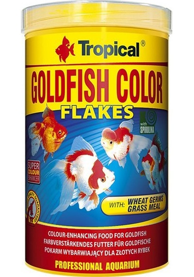 Tropical Goldfish Colour Flakes Japon Balıkları İçin Pul Balık Yemi