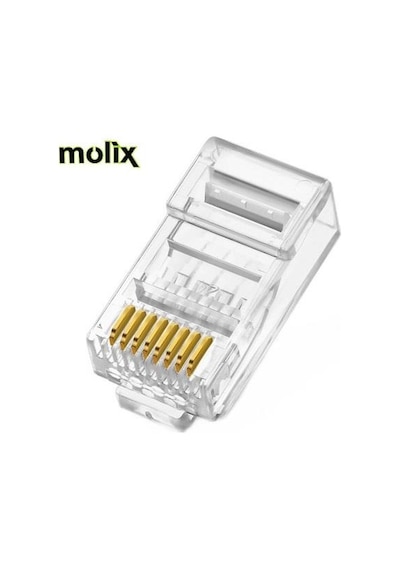 100 Adet Cat-5 Rj45 Jack Network Uç Ethernet Jak İnternet Uç Jak