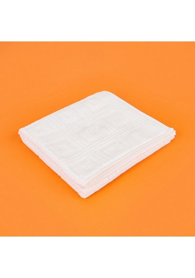 Soft Kybele Ayak Havlusu - Beyaz - 50x80 Cm Renkli