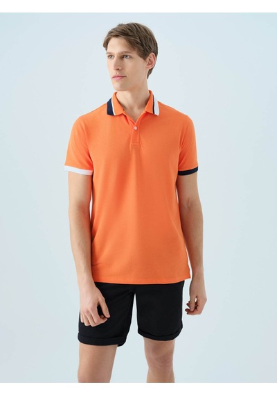 Loft Regular Fit Turuncu Erkek Polo Yaka T-shirt Lf2038867 Turuncu