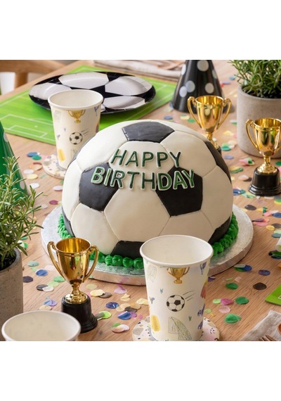 Play Siyah Beyaz Kağıt Tabak 26 Cm 12'li Paket