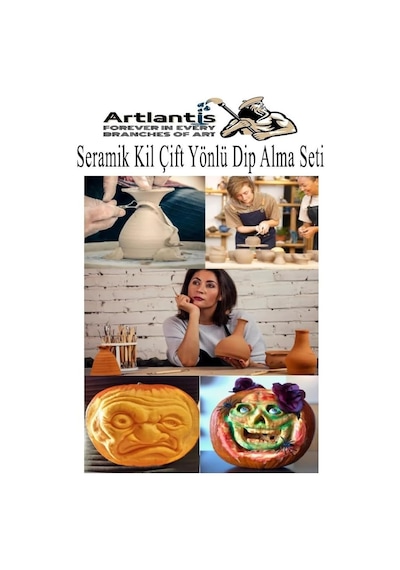 Seramik Kil Çömlek Çift Yönlü Dip Alma Seti 6 Parça 1 Paket Polimer Kil Oyma Seti Ebeşuar Yuvarlak Telli Heykel B Diğer