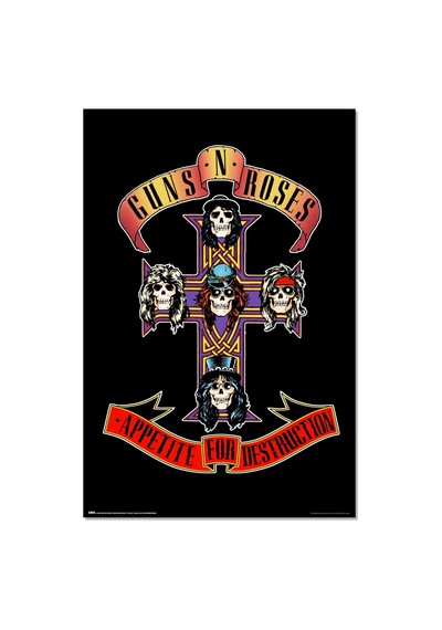 Grupo Erik Poster Sanatsal Baskı Guns N' Roses Poster Dekorasyon Oturma Odası Veya Yatak Odası Dekorasyonu - Dekorasy