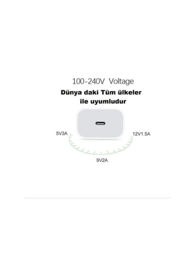 Yeni Nesil Pd Type-C Uyumlu Adaptör 20 W Şarj Başlığı