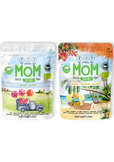 Mom Organık Lolıpop Karısık Meyvelı+ Tropıkal