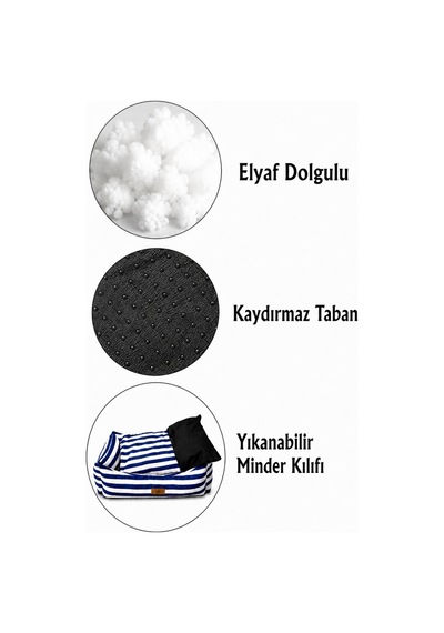 Kedi Ve Köpek Yatağı Kafa Destekli Kaydırmaz Taban Yıkanabilir Fermuarlı Minder %100 Boncuk Elyaf Lacivert - 880945559 L Kedi Ve Köpek Yatağı Kafa Destekli Kaydırmaz Taban Yıkanabilir Fermuarlı Minder %100 Boncuk Elyaf Lacivert - 880945559 L