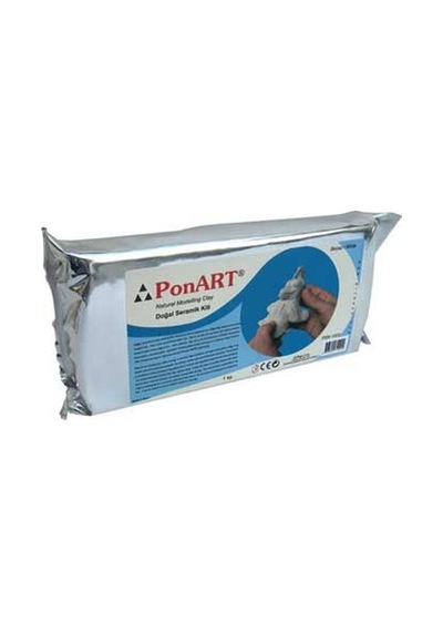 Ponart - Kosida Seramik Kili 1000 Gr. Beyaz
