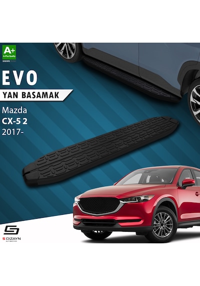 S-dizayn Mazda Cx-5 2 Evo Siyah Yan Basamak 183 Cm 2017 Üzeri