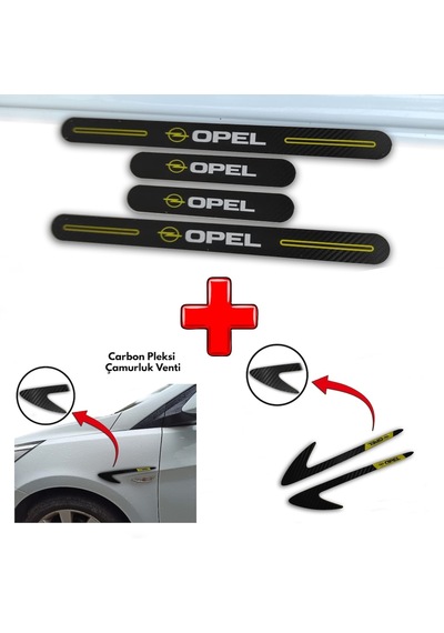 Opel Astra K Uyumlu Carbon Kapı Eşiği + Carbon Çamurluk Venti (552309300)