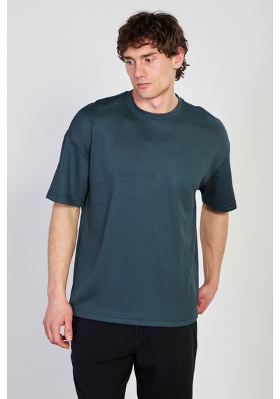 Barrels And Oıl Erkek Bisiklet Yaka Regular Fit T-shirt - Petrol Petrol