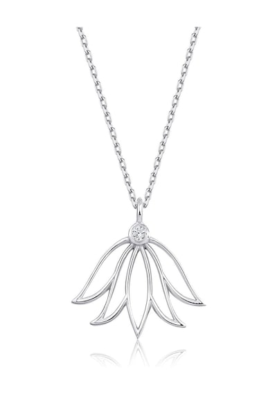 Pırlanta Lotus Çiçeği Kolye Beyaz 08286402