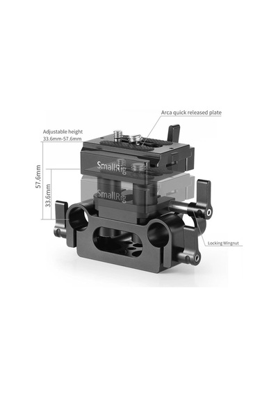 Smallrig Dbc2272b Evrensel 15mm Ray Taban Plakası