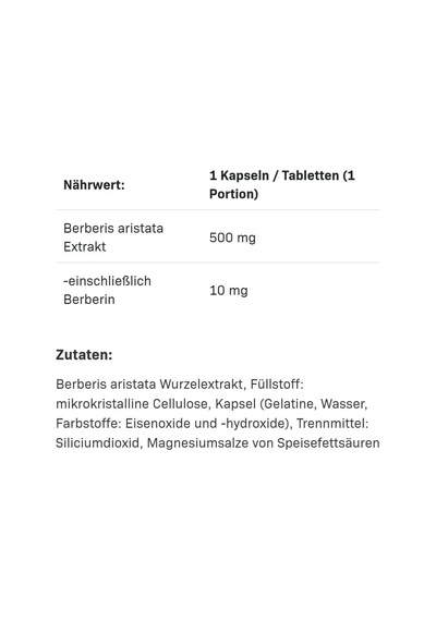 Allnutrition Berberine Indian Barberry Glucose Support 500 Mg 90 Caps