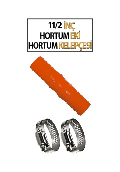 11/2'inç Hortum Eki Ve 2 Adet Kelepçe