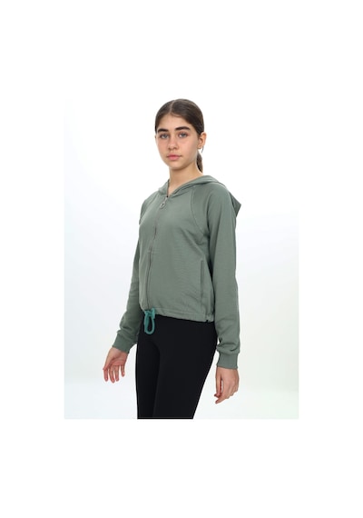 Toontoy Kız Çocuk Kapüşonlu Fermuarlı Reglan Kol Örme Hırka - Beli Ayarlanabilir Kordonlu & 2 İplik Yeşil Toontoy Kız Çocuk Kapüşonlu Fermuarlı Reglan Kol Örme Hırka - Beli Ayarlanabilir Kordonlu & 2 İplik Yeşil