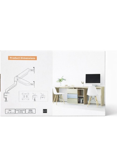 Dy-02 Profesyonel Amortisörlü Çiftli Monitör Askı Kolu 17" - 32"