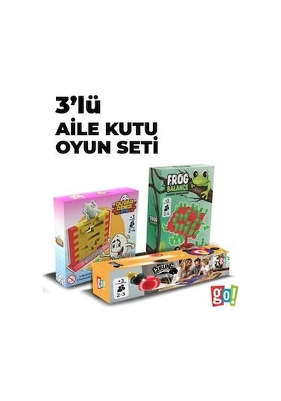 3'lü Aile Kutu Oyunu Seti Large Paket-1