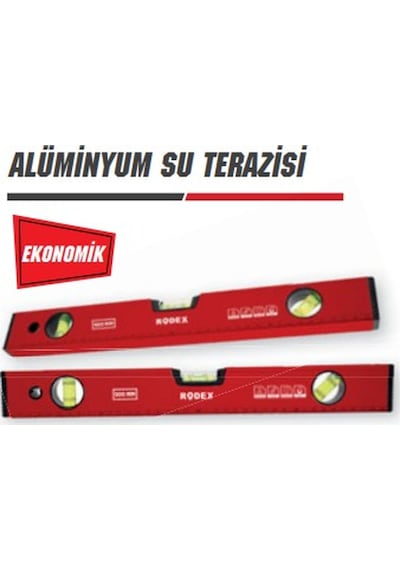 Rodex Su Terazısı Alumınyum Kırmızı 80 Cm Rht09041