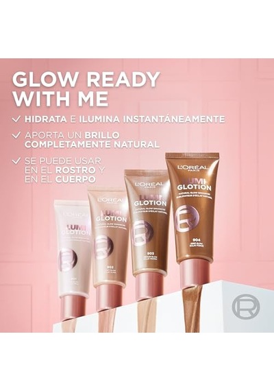 L'oreal Paris Glotion All-ın-one Doğal Işıltı Aydınlatıcı Losyon - 902 Light Glow - 40 Ml