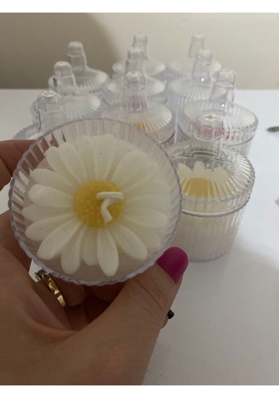 Bernami Mumluk Şamdanpinterest Mum Papatyalı Kapaklı Diğer