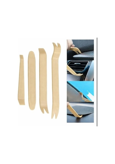 Wonkey - 4 Parça Oto Teyp Trim Sökme Aparatı Seti Kapı Paneli, Torpido, Döşeme & Klips Sökücü Plastik Levye Seti Çizmez Plastik Profesyonel Araç İçi Sökme Aleti Wonkey - 4 Parça Oto Teyp Trim Sökme Aparatı Seti Kapı Paneli, Torpido, Döşeme & Klips Sökücü Plastik Levye Seti Çizmez Plastik Profesyonel Araç İçi Sökme Aleti