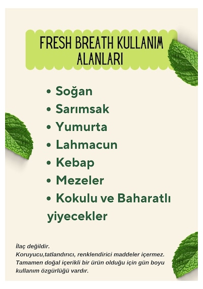 Fresh Breath Ağız Kokusu Önleyici Nefes Temizleyici 4 x 25'li