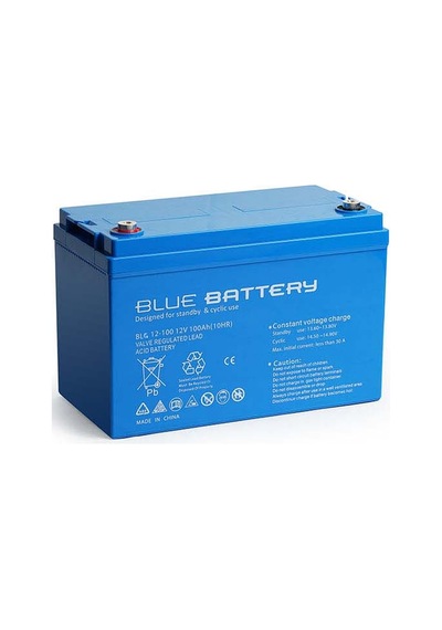 Blue Battery 12 Volt 100 Amper Jel Akü Derin Döngü Blg12-100 Deep