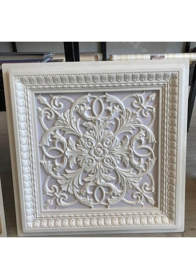 Diecor Led Döşenebilir Asma Tavan Uyumlu 60x60 Dekoratif Tavan Paneli Beyaz 60 X 60 Model:xa287
