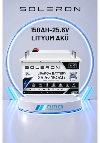 Soleron 150ah 25.6v Lifepo4 Lityum Akü
