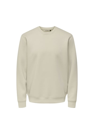 ONLY & SONS Onsluca Lıfe Reg Ls Crew Sweat Erkek Gray Sweatshirt - 22035201 Gri