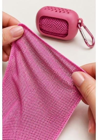 Sporcu Havlusu 60 X 27 Cm, Anahtarlıklı Taşıma Kutulu Kompakt Fitness Ve Seyahat Havlusu, Asorti Renk Diğer