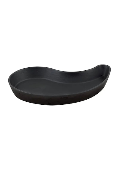 Lava Fajita Tabağı Damla Form Siyah Mat 10 X 20 Cm Siyah