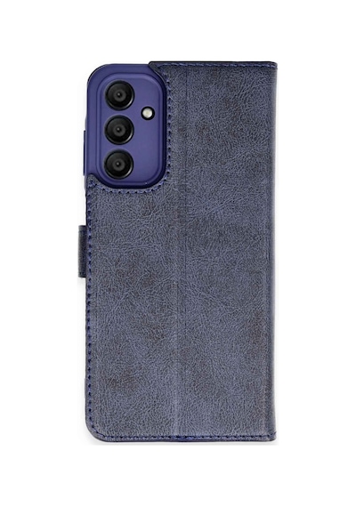Samsung Galaxy A35 5g Uyumlu Kılıf Trend S Plus Kapaklı Kılıf - Lacivert