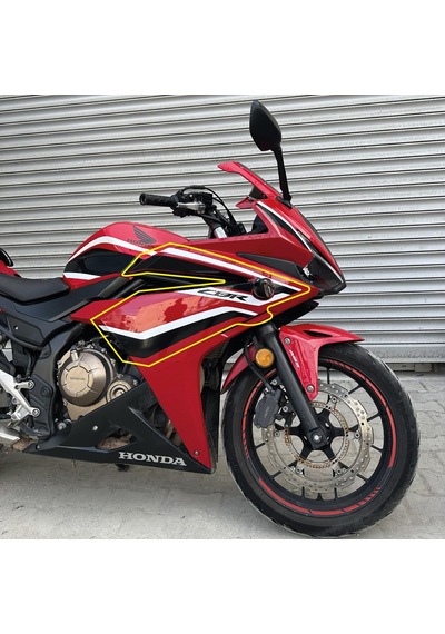 Honda Cbr 500r Sağ Grenaj Sticker Etiket Modeli Tasarım